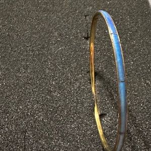 M&S Sterling silver turquoise blue Bangle bracelet